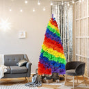 7 Feet Artificial Hinged Traditional Christmas Tree with Metal Stand by LJGDeals