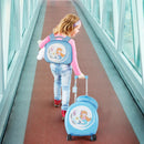 Kids Luggage Set with 14 Inches Carry-on Hardside Spinner Toddler Luggage and 10 Inches Backpack by LJGDeals