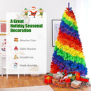 7 Feet Artificial Hinged Traditional Christmas Tree with Metal Stand by LJGDeals