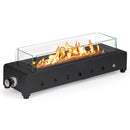 Portable Mini Fireplace with Wind Guard and Stainless Steel Burner by LJGDeals