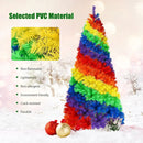 7 Feet Artificial Hinged Traditional Christmas Tree with Metal Stand by LJGDeals