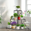 3 Tier Floral Corner Metal Plant Pot Rack by LJGDeals