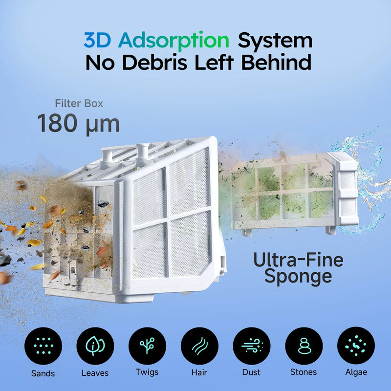 WYBOT S2 Solar with Solar-Powered Charging Dock Robotic Pool Cleaner