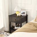 Nightstand End Table with Drawer and Shelf by LJGDeals