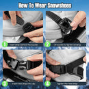 21/25/30 Inch 4-in-1 Lightweight Terrain Snowshoes with Flexible Pivot System by LJGDeals