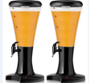 Set of 2 3L Draft Beer Tower Dispenser with LED Lights by LJGDeals