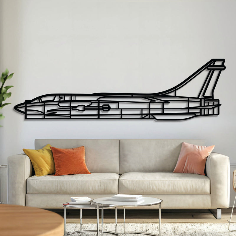 F-8 Crusader Metal Aircraft Wall Art - NCP0559