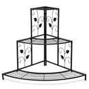 3 Tier Floral Corner Metal Plant Pot Rack by LJGDeals