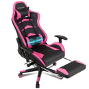 Massage Gaming Chair with Footrest by LJGDeals