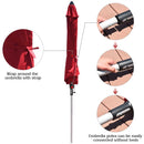 9 Feet Patio Outdoor Market Umbrella with Aluminum Pole without Weight Base by LJGDeals