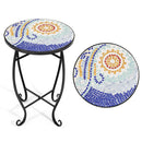 Outdoor Indoor Steel Accent Plant Stand Cobalt Table by LJGDeals