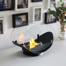 24.5 cm High Portable Tabletop Fireplace | Ventless Bio-Ethanol Fire Pit for Indoor & Outdoor Use | Elegant Decorative Flame by JHY DESIGN