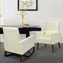 2-in-1 Fabric Upholstered Rocking Chair with Pillow by LJGDeals