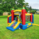 Inflatable Bounce House Kids Slide Jumping Castle without Blower by LJGDeals