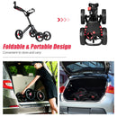 4 Wheel Folding Golf Pull Push Cart Trolley by LJGDeals