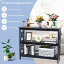 3-Tier Console X-Design Sofa Side Accent Table by LJGDeals