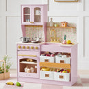 Tiny Land® Wooden Play Kitchen with Storage for Creative Toddlers