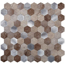 Beige 11x11 Honed Hexagon PVC Peel & Stick Tile (10 pack, 8.79 sq ft/case)