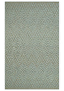 Custom Made Modern Contemporary Beige Hand Knotted Wool Area Rug