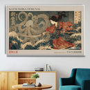 Katsushika Hokusai Wall Art Canvas Print – Octopus War by MyGreatCanvas | Canvas Wall Art Prints | Photo Prints & Wall Decor