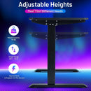 Electric Standing Gaming Desk with Height Adjustable Splice Board by LJGDeals