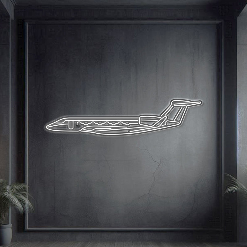 G650 Metal Neon Aircraft Wall Art - NCN0047