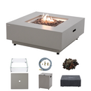 Propane Fire Pit Table Outdoor 50,000 BTU Firepits for Outside CSA Certified