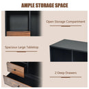 Mobile Filing Cabinet 2 Drawers with Open Shelves for Home and Office by LJGDeals