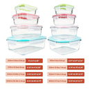 16-Piece Glass Food Storage Containers with Lids – Durable Set by 2Dropme