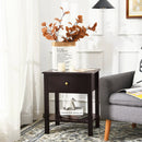 Nightstand End Table with Drawer and Shelf by LJGDeals