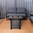 Outdoor Metal Fire Pit Table 50,000 BTUs - Propane Fuel Type