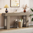 Wooden Sofa Table, 63-Inch Modern Console Table For Living Room