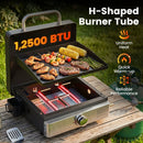 Portable Gas Griddle 1-Burner with Ceramic Non-Stick Plate by LJGDeals