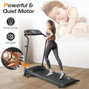 1.0 HP Electric Mobile Power Foldable Treadmill with Operation Display for Home by LJGDeals