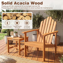 Stackable Adirondack Chairs - Solid Acacia Wood (2-Pack) by LJGDeals