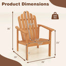 Stackable Adirondack Chairs - Solid Acacia Wood (2-Pack) by LJGDeals