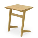 C-Shaped End Table Set of 2 with Wood Veneer Top by LJGDeals