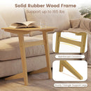C-Shaped End Table Set of 2 with Wood Veneer Top by LJGDeals