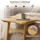 C-Shaped End Table Set of 2 with Wood Veneer Top by LJGDeals