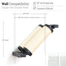 Slanted Cat Scratcher for Wall