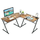 59 Inches L-Shaped Corner Desk Computer Table for Home Office Study Workstation by LJGDeals