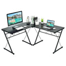 59 Inches L-Shaped Corner Desk Computer Table for Home Office Study Workstation by LJGDeals