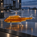 Helicopter Wine & Whiskey Decanter Black Hawk Chopper 750ml