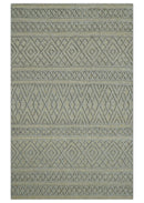 Custom Made Hand Knotted Modern Contemporary Gray Wool Area Rug