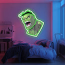UV Printed Hulk  Neon Wall Art- LV0045