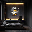 Cool Duck Plexiglass Neon Art, Duck Neon Sign, Neon Light Sign, Neon Wall Art