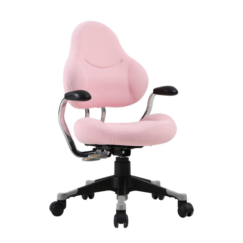 Ergonomic Children Kids Study Desk Chair Swivel Chair with Adjustable Height Mesh Mid-Back, Pink