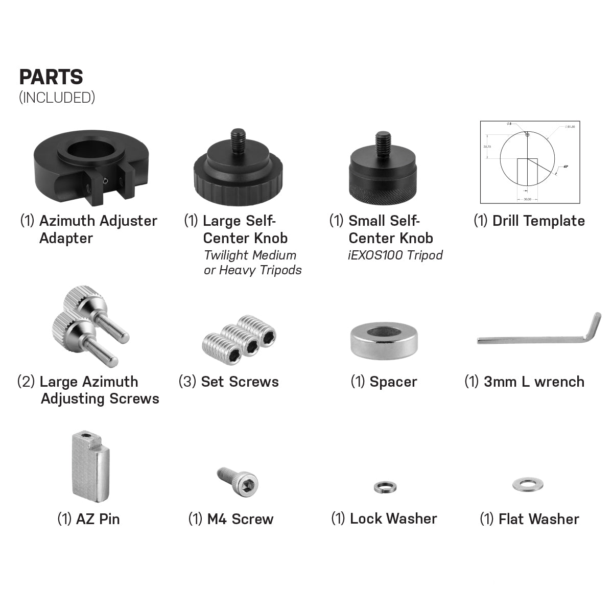 iEXOS-100 Azimuth Adjuster Adapter, photo 5 of 9