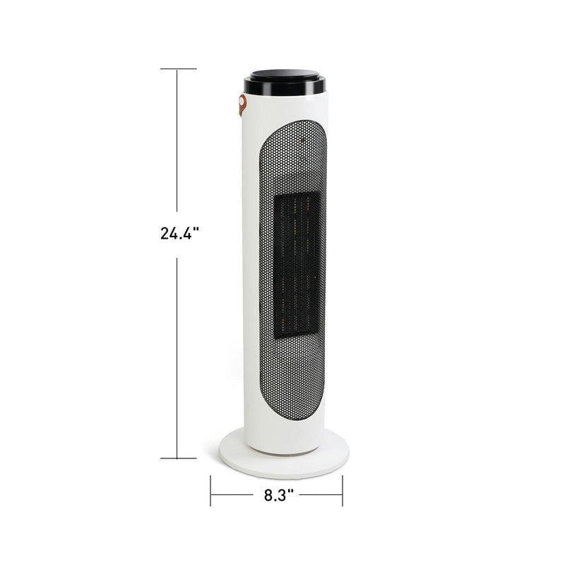 1500W Space Heaters PTC Oscillating Ceramic Heaters and Remote,24h Timer for Office Room Indoor