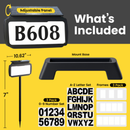 Address Sign House Number Solar Powered BICSSL-11